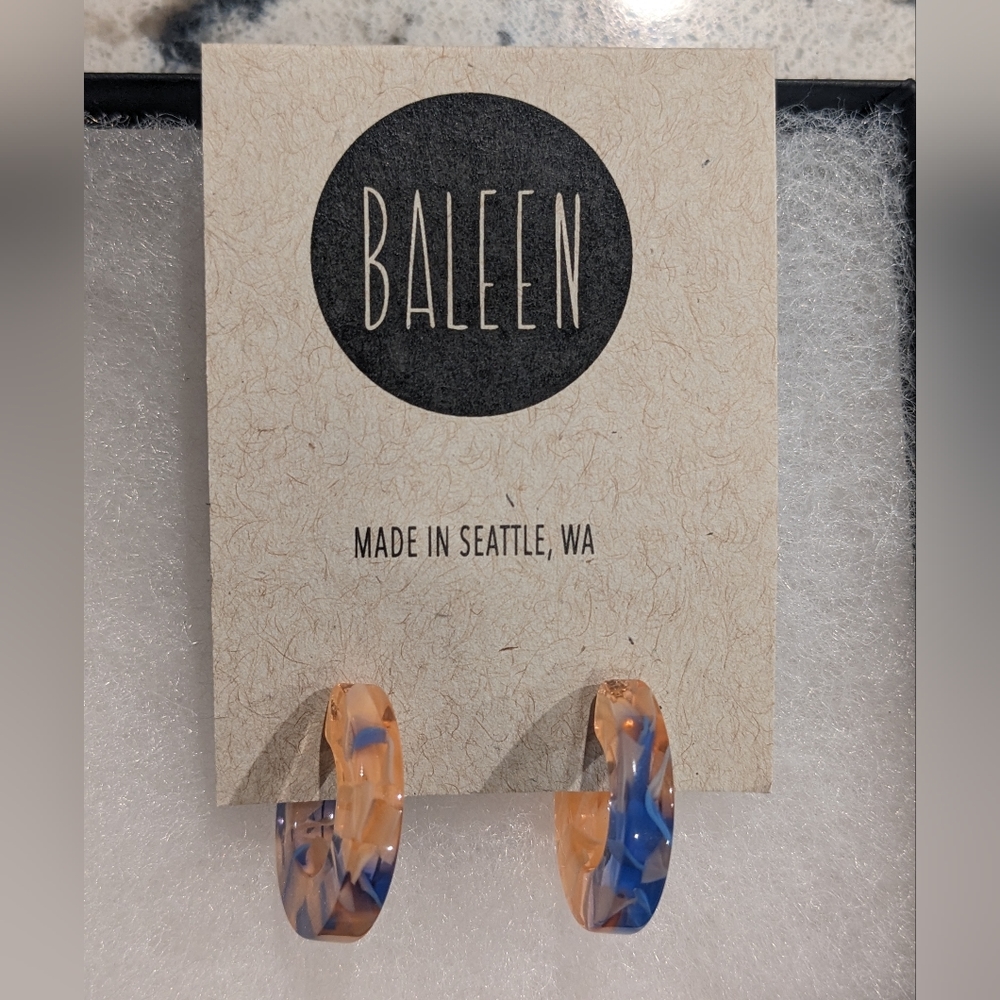 NEW BALEEN Goody Hoops - Blue Haze